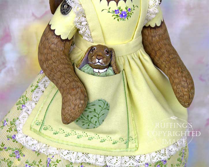 Beatrice and Beulah Original One of a kind Lop Bunny Rabbit Folk