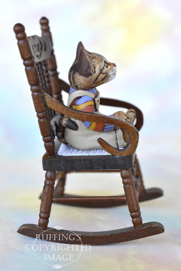 OOAK Miniature Tabby Bengal Kitten Original Folk Art Cat Doll by Max ...