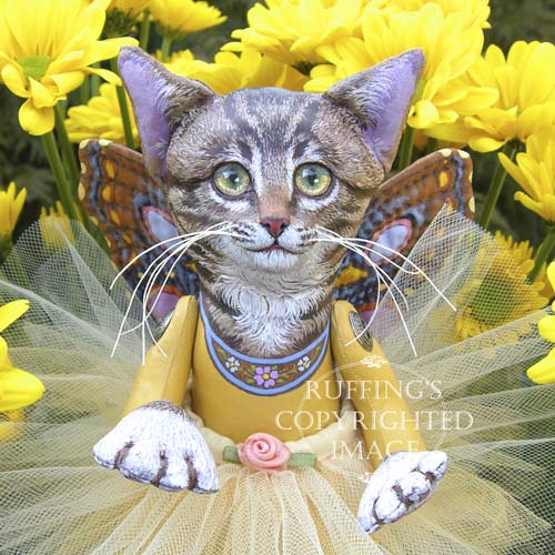 Crystal the Siamese Pixie Kitten, Original One-of-kind Art Doll