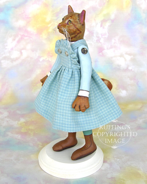 Eloise, Original One-of-a-kind Ginger Tabby Cat Art Doll by Max Bailey