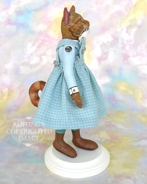 Eloise, Original One-of-a-kind Ginger Tabby Cat Art Doll by Max Bailey