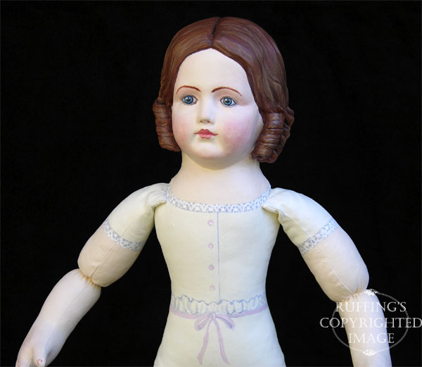 Emily handmade original one-of-a-kind art doll by Elizabeth Ruffing, Ruffing's