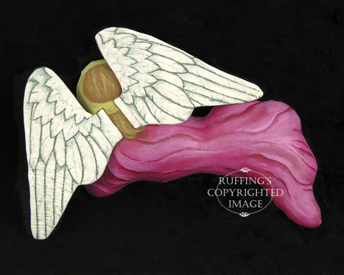 Gabriella, Original One-of-a-kind Folk Art Angel Ornament by Max Bailey