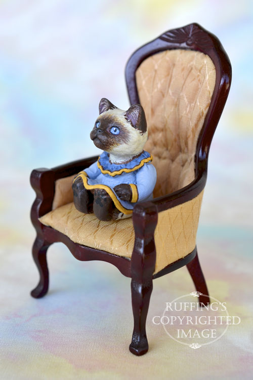 OOAK Miniature Ragdoll Kitten 1 12 Scale Original Folk Art Cat Doll