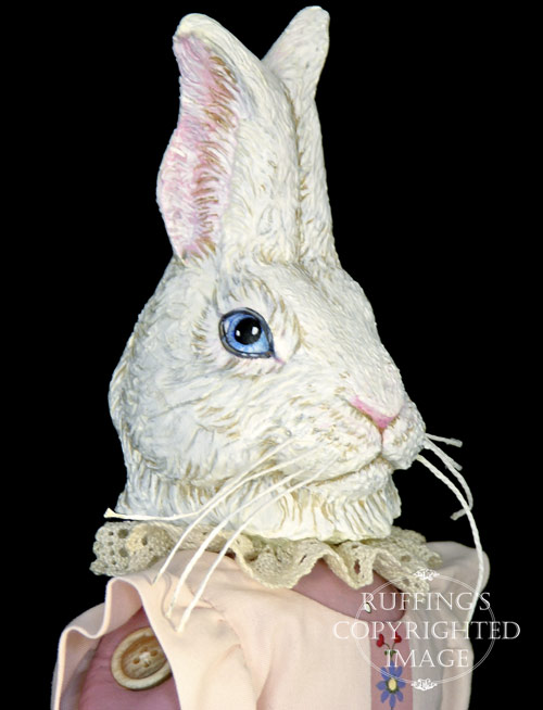 Lila Lovebunny, Original One-of-a-kind Bunny Rabbit Folk Art Doll by Max Bailey
