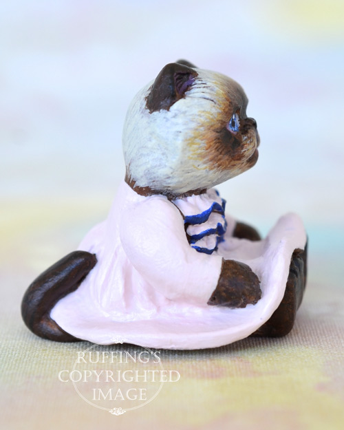 OOAK Miniature Himalayan Kitten Original Folk Art Cat Doll by Max