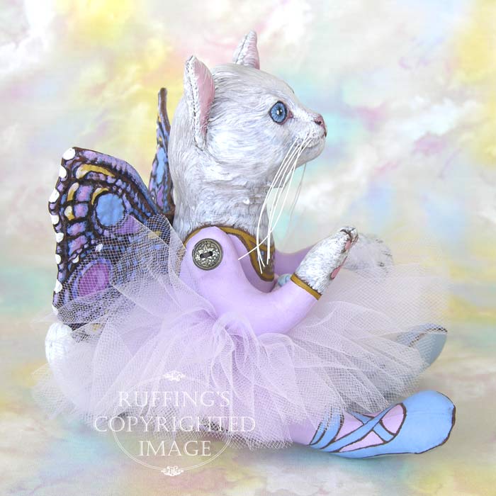 Opal the Pixie Kitten, Original One-of-a-kind Cat Fairy Art Doll by Max Bailey and Elizabeth Ruffing