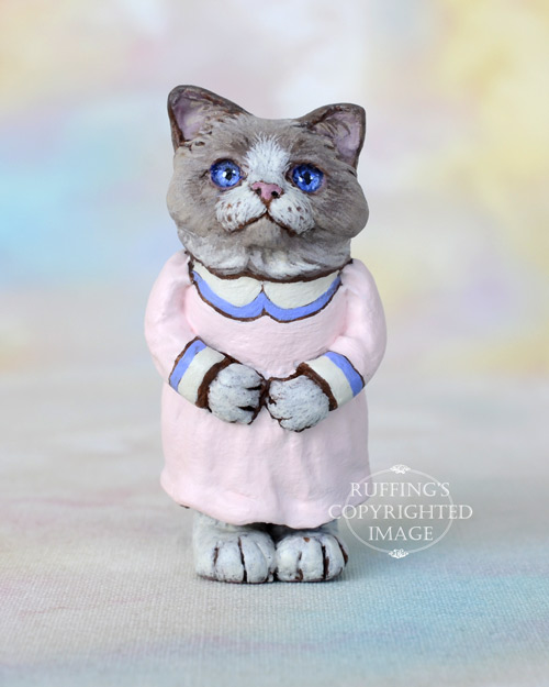 Pamela, Original One-of-a-kind Dollhouse-sized Ragdoll Kitten by Max Bailey