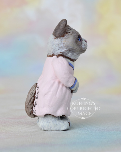 Pamela, Original One-of-a-kind Dollhouse-sized Ragdoll Kitten by Max Bailey