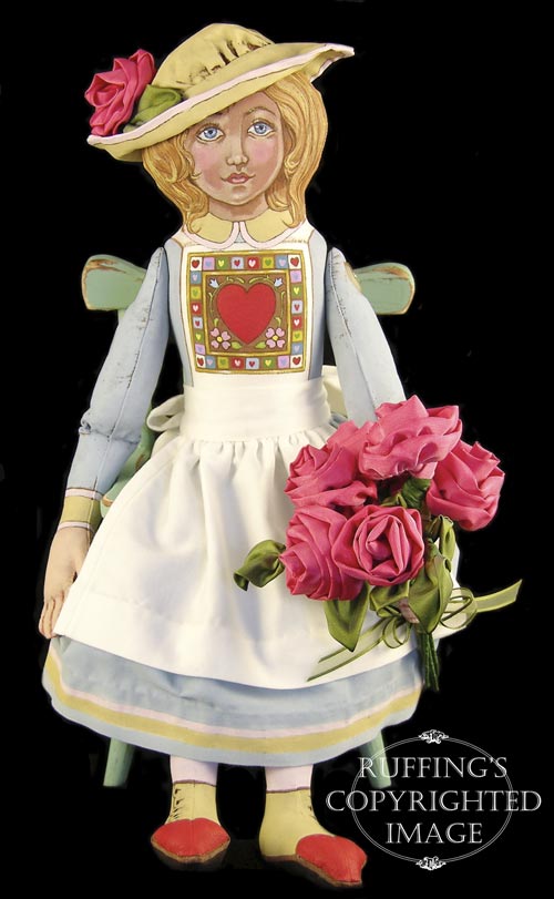 Rosie, Original One-of-a-kind Folk Art Doll by Max Bailey