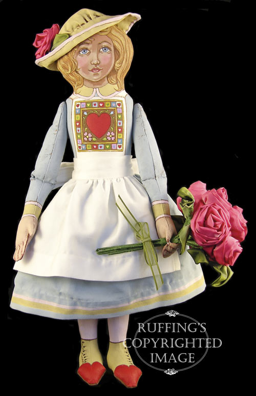 Rosie, Original One-of-a-kind Folk Art Doll by Max Bailey