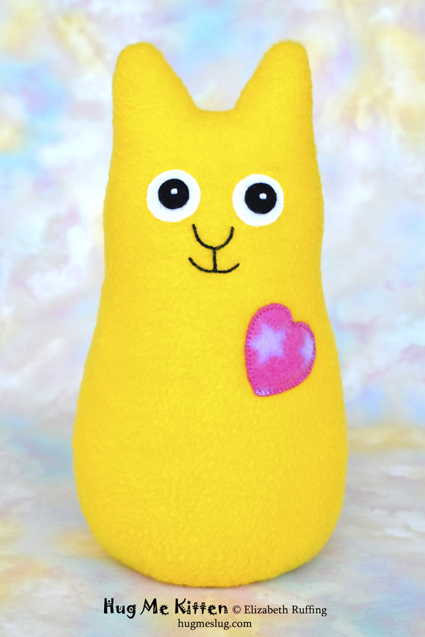 stuffed yellow cat