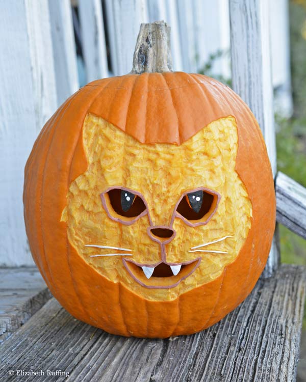 My Halloween cat pumpkin and Spoonflower eyeball experiment - Ruffing’s ...