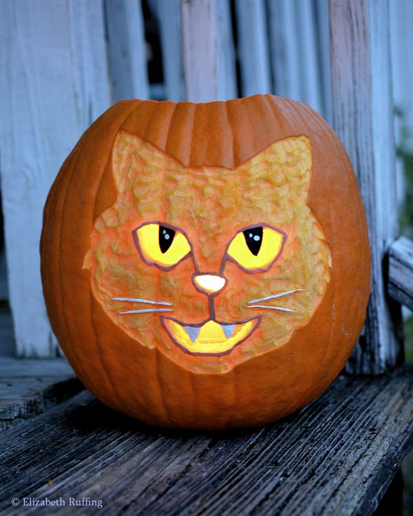 My Halloween cat pumpkin and Spoonflower eyeball experiment - Ruffing’s ...