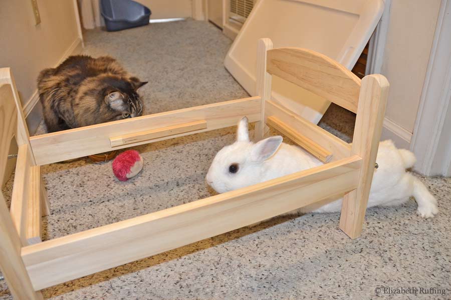 Popular bunny toys and the IKEA doll bed bunny bed Ruffing s The Little House of Cats