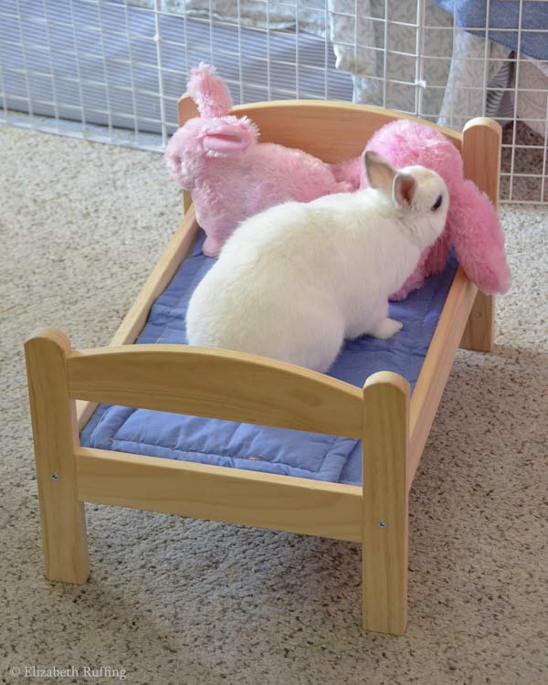 Popular bunny toys and the IKEA doll bed bunny bed Ruffing s