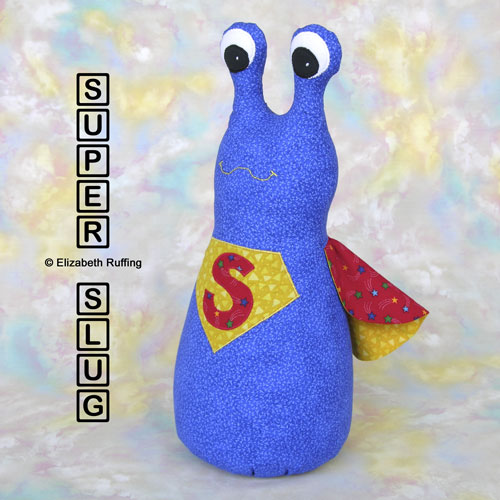 Blue 12 inch Super Slug by Elizabeth Ruffing