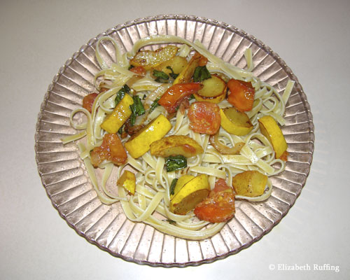 Squash stir fry