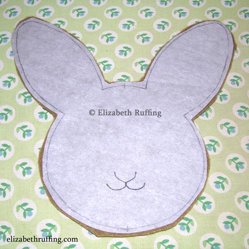 Hug Me! Bunny applique by Elizabeth Ruffing