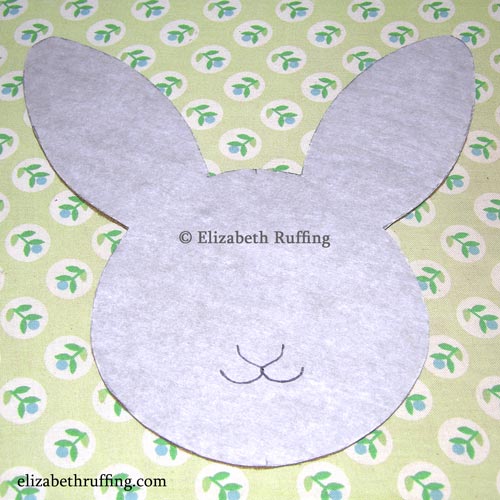 Hug Me! Bunny applique by Elizabeth Ruffing