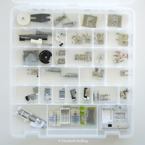 Organizing my presser feet and sewing machine parts