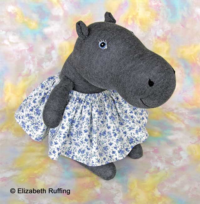 Hug Me! Hippo, Original Art Toys by Elizabeth Ruffing