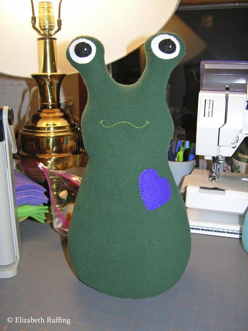 14 inch Fleece Hug Me! Slug by Elizabeth Ruffing