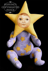 Leah the Star Baby, Original One-of-a-kind Fairy Art Doll by Elizabeth Ruffing