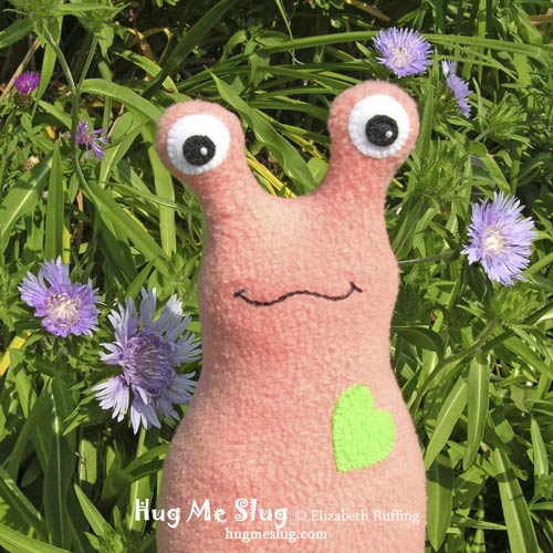 Hug Me Slug Art Toy by Elizabeth Ruffing
