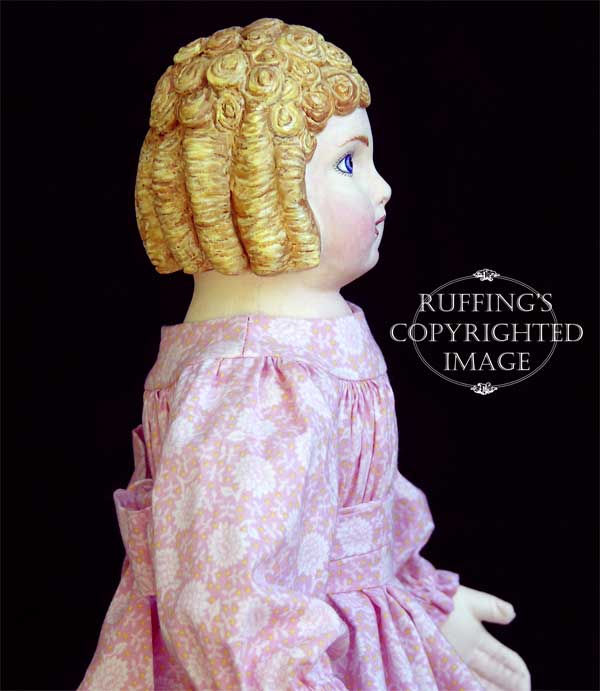 Clara, Original One-of-kind Folk Art Doll by Elizabeth Ruffing